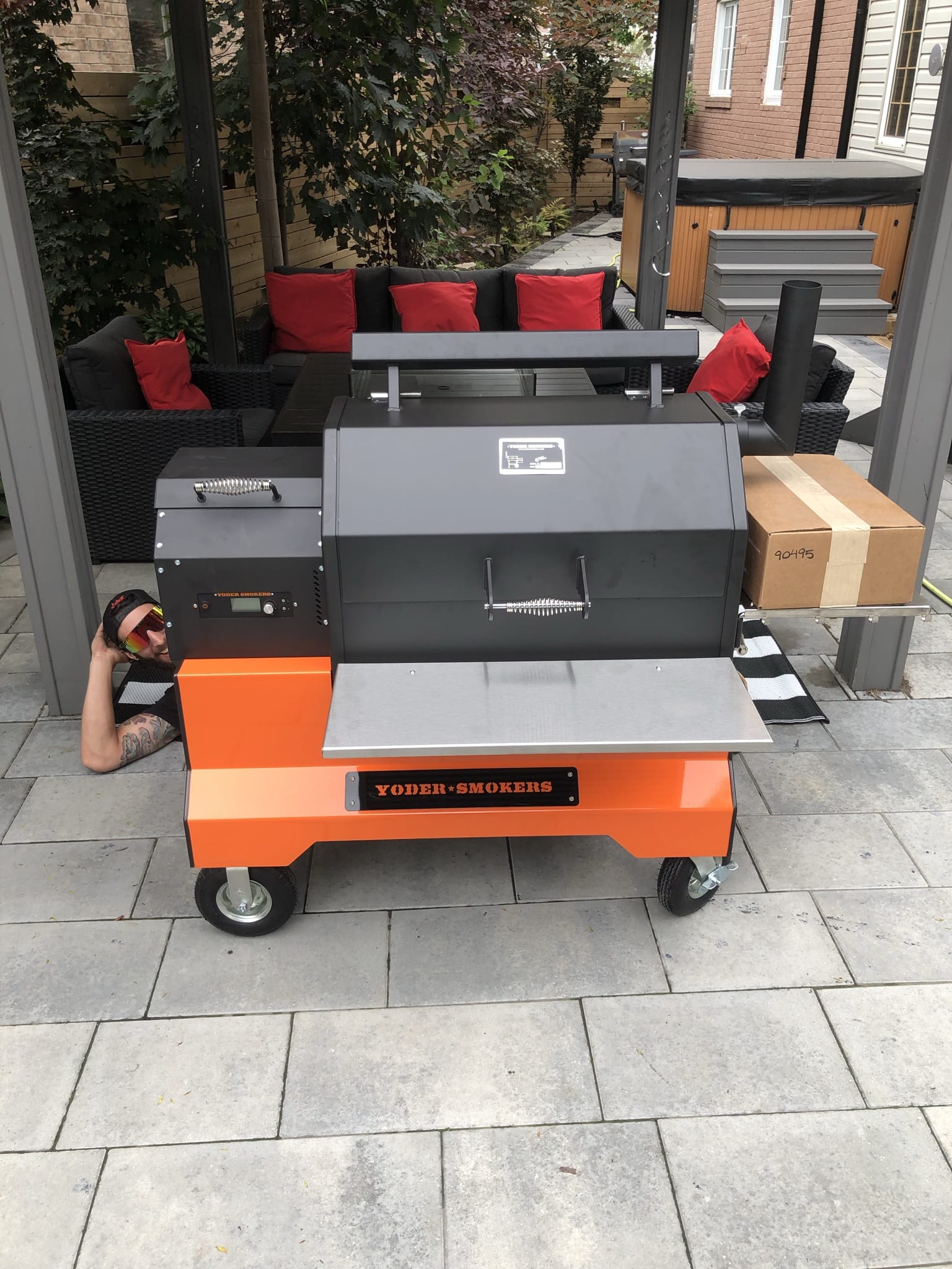 Yoder Outdoor Cooking > Smokers > Pellet Grills Yoder Smokers YS640S Competition Pellet Grill and Cart